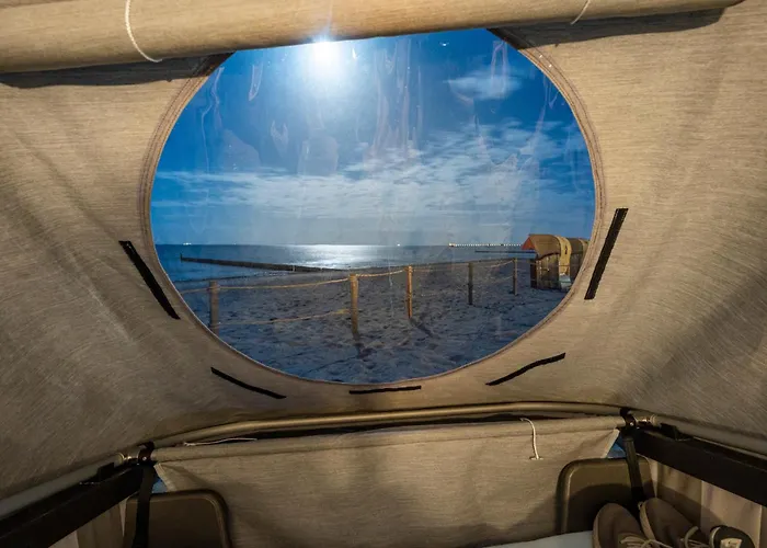 Schlafstrandkorb Nr 3 Luxe tent Kellenhusen